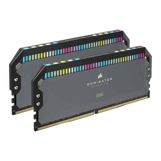 (image for) Corsair DOMINATOR Platinum RGB Grey 32GB 5600MHz AMD EXPO DDR5 Memory Kit